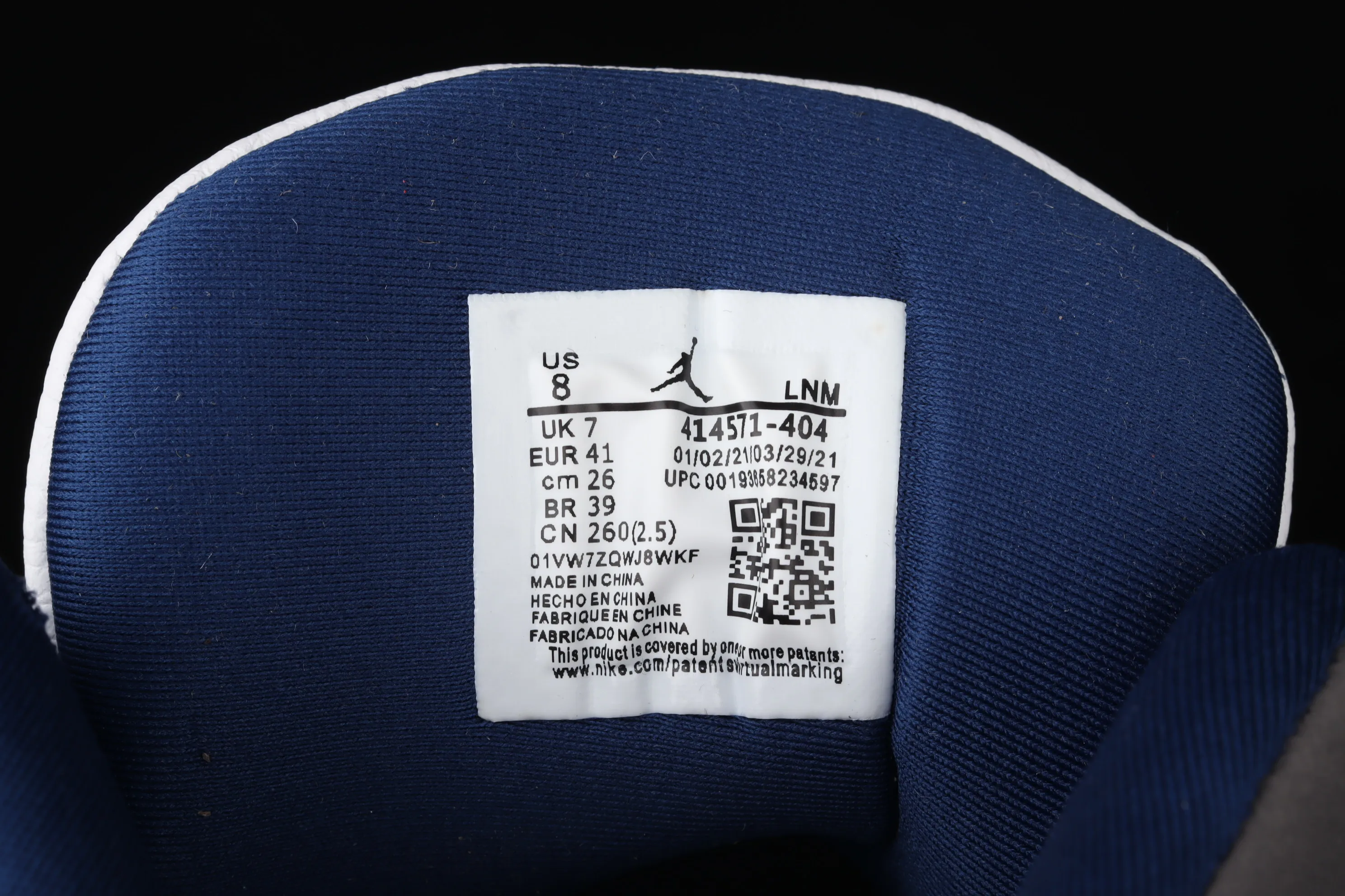 All categories Air Jordan Jordan series basketball shoes Air Jordan 13 G version Air Jordan 13 Flint GIGI AJ13 Joe 13 white blue navy blue 415171-404